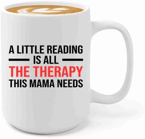 Book Lover Coffee Mug 15oz White -Little Reading - Book Club Gifts Book Lover Cup Book Reader Romance Reader Gifts Gift For Avid Reader