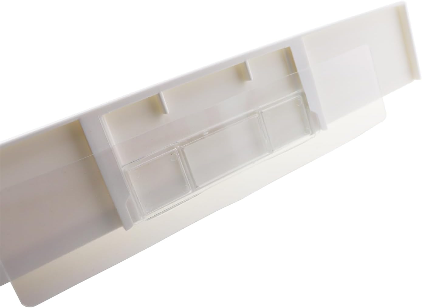 27x8.5x5cm Simple Model Bathroom Sink Non Marking Wall Mounted Shelf White Plastic Floating Shelf with Adhesive Strips for Displaying Small Toy Small Flower Pot Picture Frame Record Album