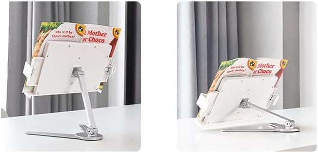 Desktop Height Adjustable Aluminum Reading Book Bracket for Rack Multi Angle Rotation Holder Stands