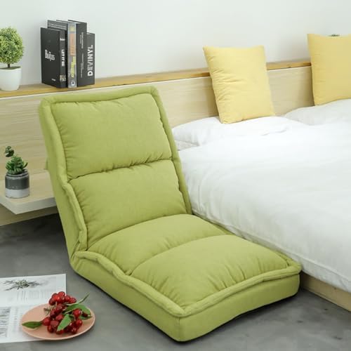 Folding Floor Gaming Chair,Adjustable Floor Lazy Sofa Chair,Indoor Chaise Lounge Folding Sofa Bed,for Adults Ideal for Reading Gaming Meditating, Folding Sofa Bed (Color :