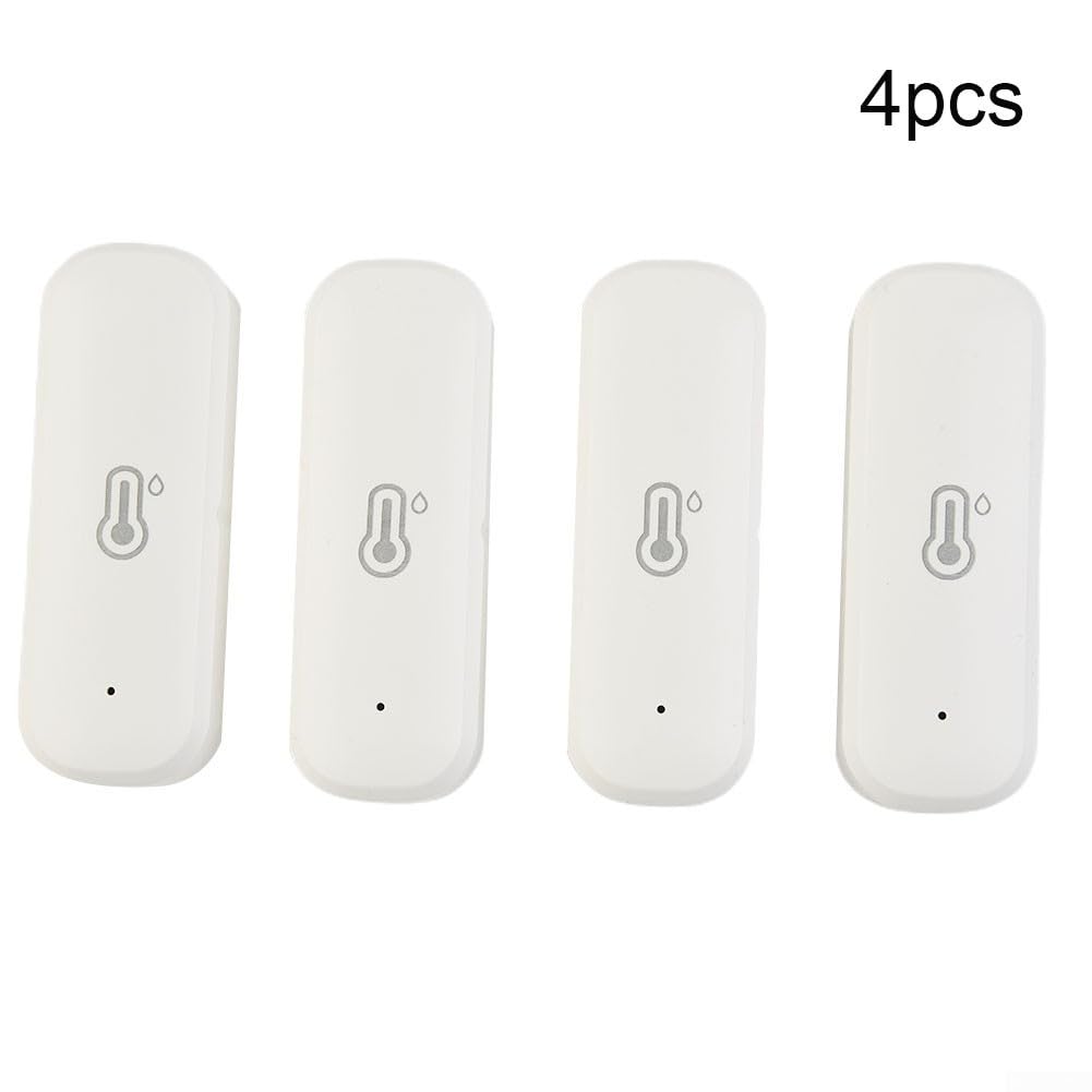 4 pcsWiFi Hygrometer Thermometer Sensor, Smart Temperature Humidity Monitor, Indoor Sensor for Room Greenhouse Incubator for Tuya WiFi Temperature and Humidity Detector