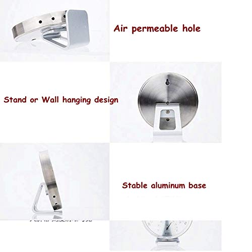 Stainless Machanical Thermo-Hygrometer Mechanical Induction Element no Need Battery Temperature and Humidity Meter
