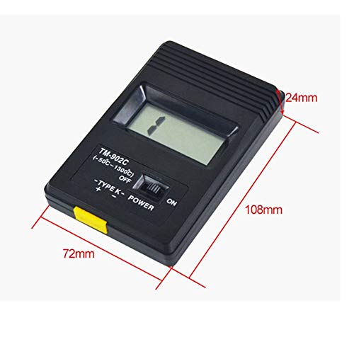 TM-902C Digital LCD Screen K Type Thermometer Meter Single Input Temperature Sensor + Thermocouple Probe Detector