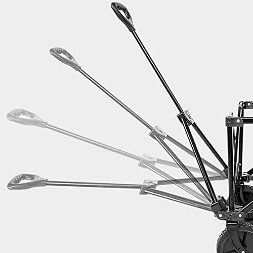 Trolleys, Outdoor Foldiutility Wagon Foldiwagon, Outdoor Beach Trolley Withhandle, Garden Trailer Transport Trolley, for All Terrain