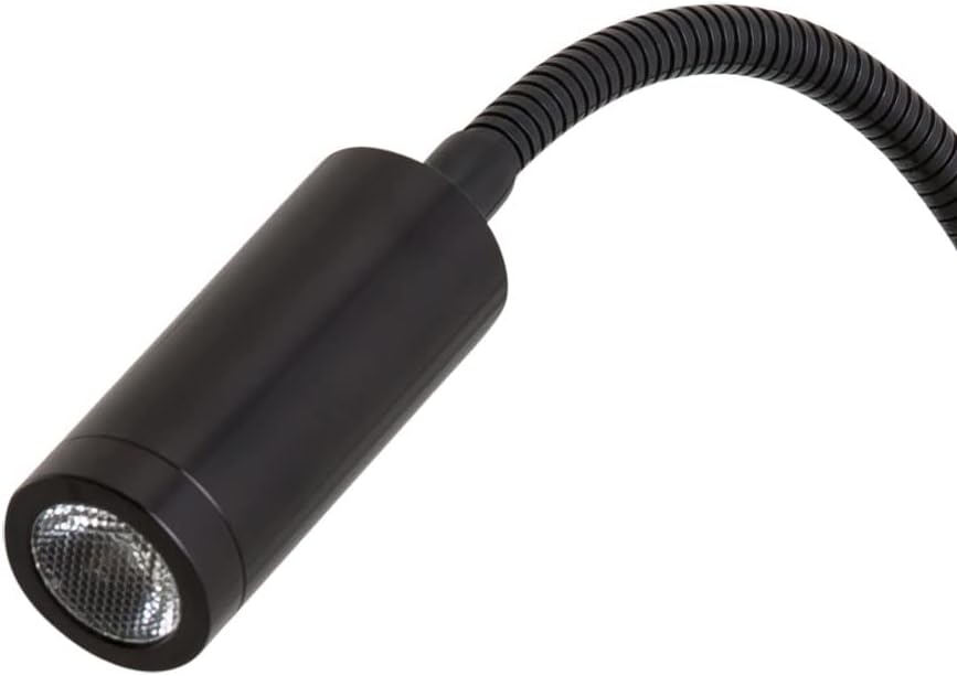Reading Lamp Wall Sconces Light LED 3W Warm White 3000K Plug for Reading Books (Black 2pcs 3000K Cord)