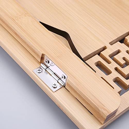 Hollow Adjustable Reading Bookshelf Tray Sheet Paper Clip Foldable Portable Sturdy Bookshelf