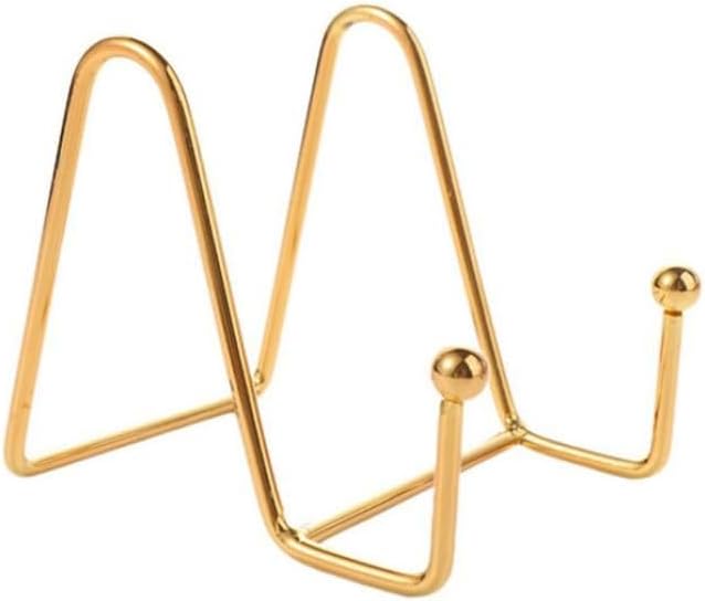 Kopida Plate Display Stands, Iron Easel Plate Holder Display Stands Metal Frame Holder for Picture, Photo, Decorative Plate Dish, Tabletop Art