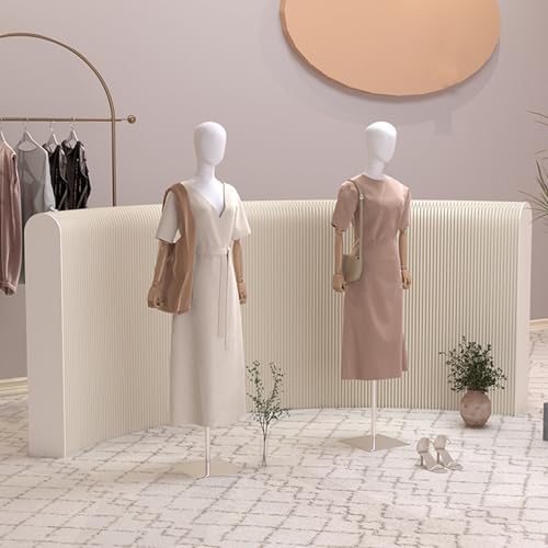 Room Dividers Panels,Panel Screens Home Office Folding Room Divider Paper Wall Partition Privacy Panel Screen,Retractable Adjustable Screen Divider for Room Separation,White,White,