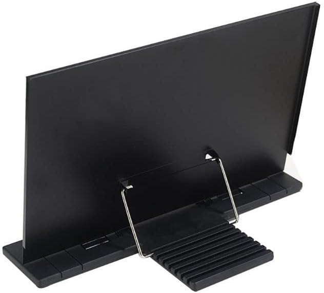 Book Stand Frame Desk Reading with 7 Tilt Adjustable Grooves Bookends for Document