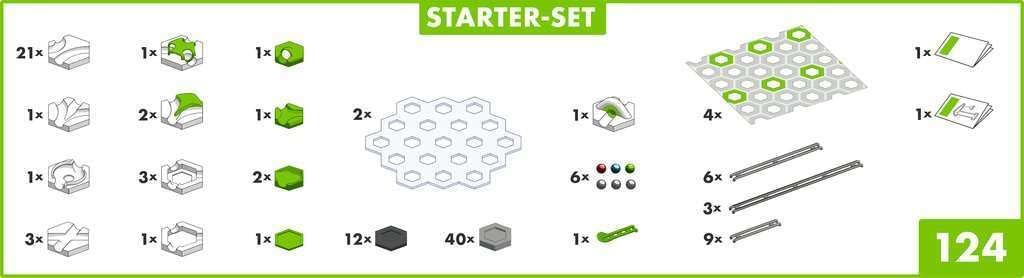 Ravensburger GraviTrax Starter Set - Gravity & Magnetic Marble Game - MESH Accredited STEM Toy for Kids - Brain-Building, Educational Gift - Engages Critical Thinking, Problem Solving - Ages 8+