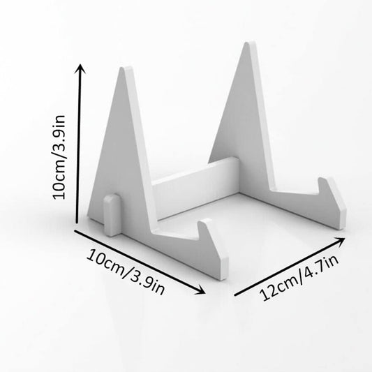 Acrylic Bookends Portable Book Display Stand Bookend Reading Holder Desk Organizer(E)