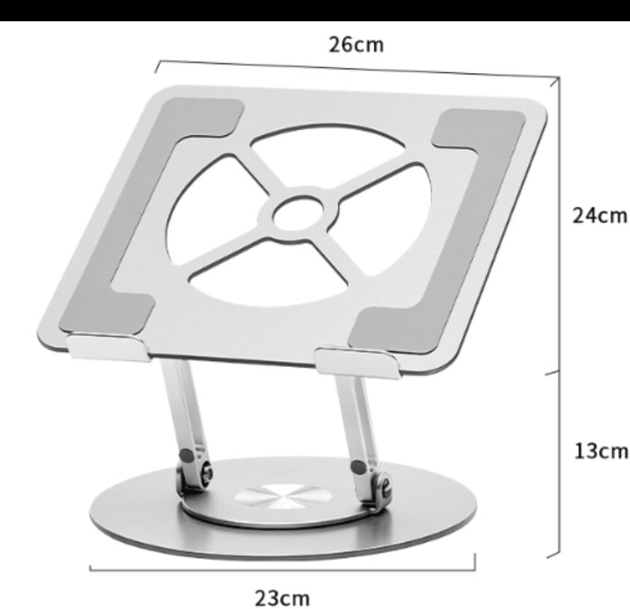 Degree Rotatable Laptop Stand Desktop Vertical Elevation Suspended Lifting