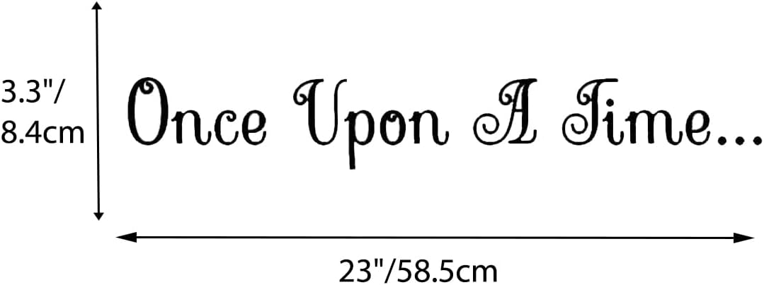Once Upon A Time Wall Decal – Inspirational Sticker for Home, Bedroom, Living Room – Motivational Wall Art Decor