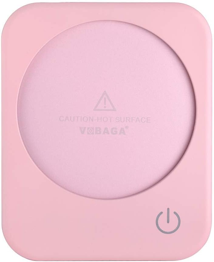 VOBAGA Mug Warmer & Coffee Mug Warmer with 4 Hours Auto Shut-Off, Coffee Warmer Plate for Office Home Desk Use with 3 Temperature Settings, Cup Warmer for Cocoa, Tea, Milk, Water, Coffee Gifts(No Cup)