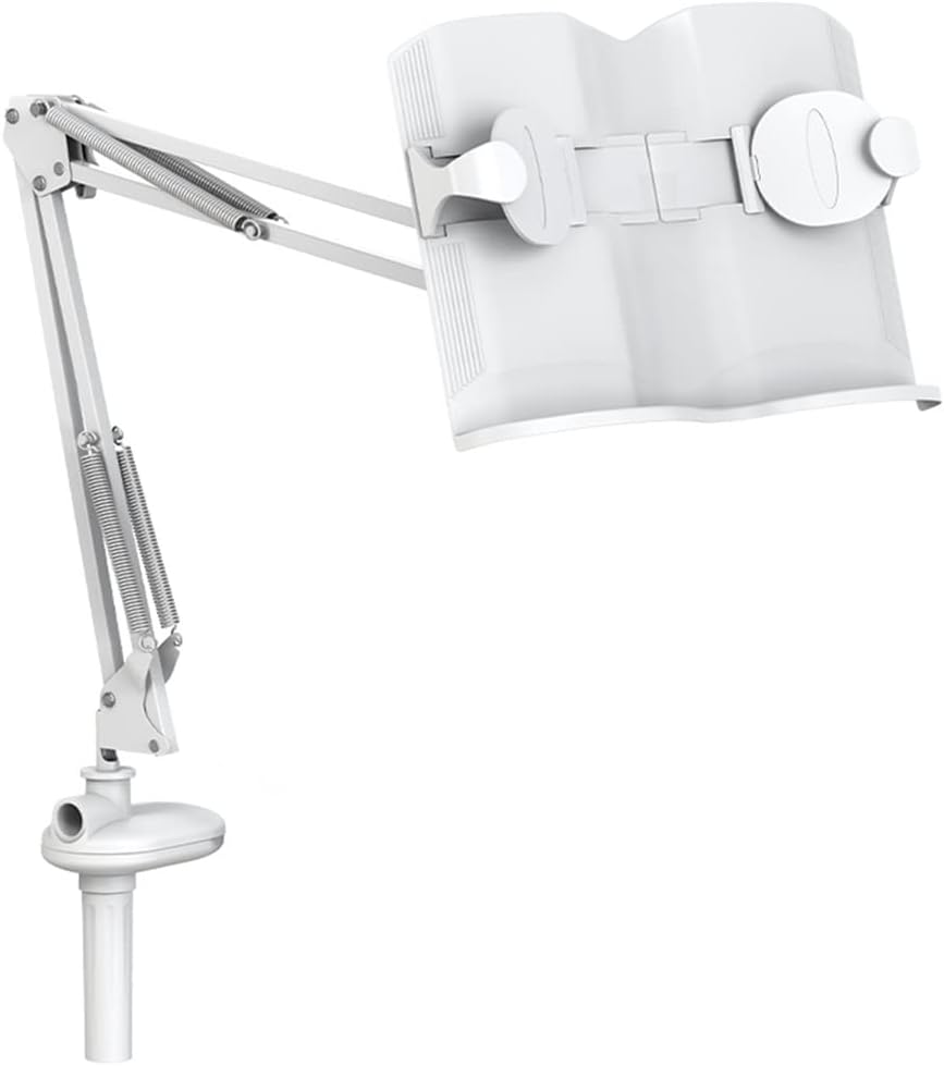 Desktop Long Arm Reading Book Bracket Multi Angle Rotation Holder Bed Stand Adjustable Rack