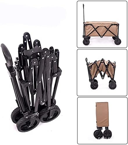 Portable Camping Cart,Folding Garden Beach Outdoor Utility Wagon ping Camping Cart Foldable Wagon