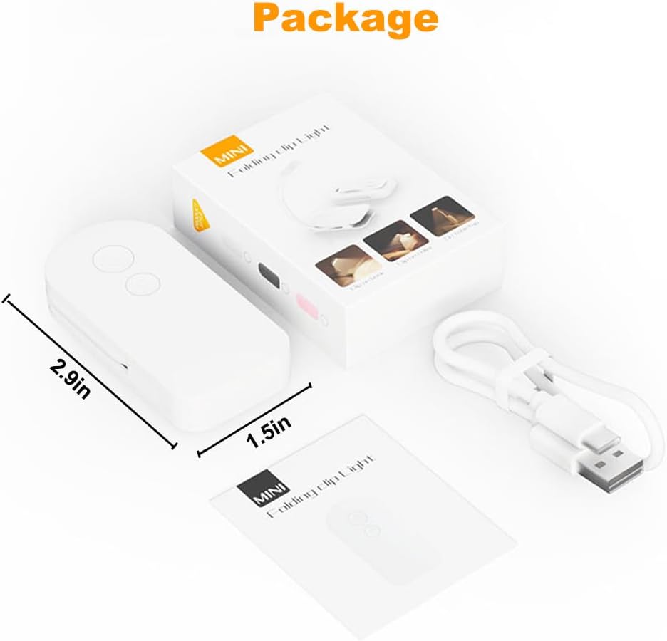 Book Light, Rechargeable Mini Clip on Reading Light with 3 Colors & Foldable Hose, Dimmable LED Book Night Light for Reading in Bed at Night, Gifts for Readers Book Lovers Women Men Kids (White)