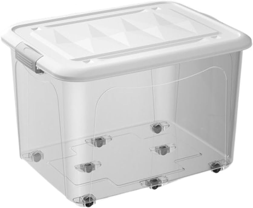JSEIAJB Transparent Storage Box Large Capacity Storage Box for Clothes Books Storage Box