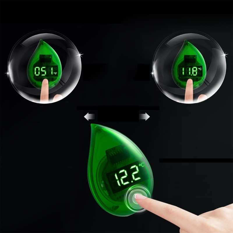Aquarium Thermometer Digital Fish for Tank Thermometers LED for Touch Screen Adhere Out of the for Temperatur(D)