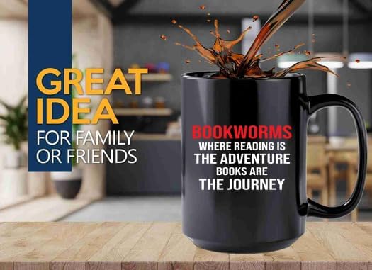 Book Lover Coffee Mug 15oz Black -bookworms - Book Lovers Gifts Book Reader Gifts Book Club Gifts Book Reading Cup Reading Gifts