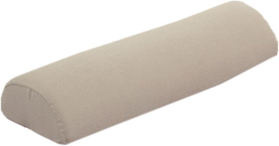 Soft Semi Roll Pillow, Meormy Foam Half Round Roll Pillows Massage Feet Neck Rest Cushion Long Bolster Waist Cushions (White-2, 59×17×10CM/23.23"×6.69"×3.94")