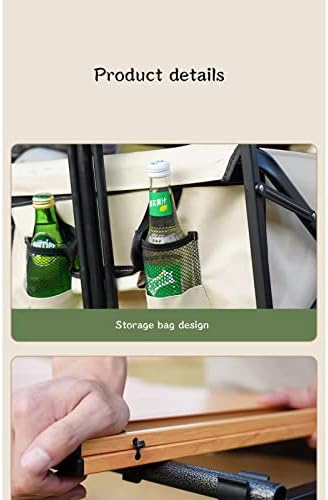 Portable Camping Cart,Camping Trolley Cart with Wheels, Folding Garden Beach Wagon Foldable Pull Along Trolley, with Removable Fabric for Picnic Transport Outdo