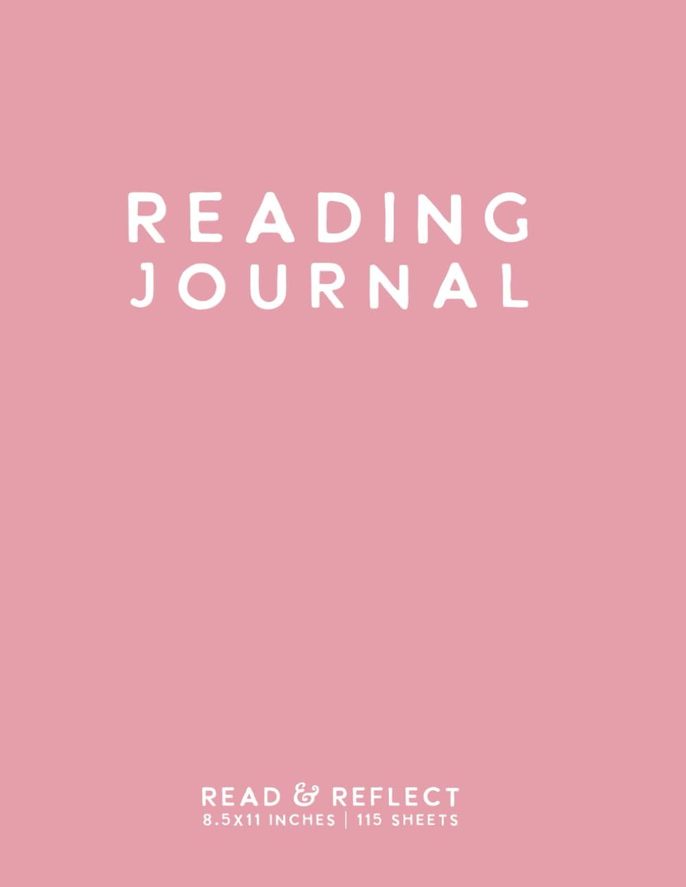 Reading Journal: Light Pink Softcover Book Tracker by schoolnest