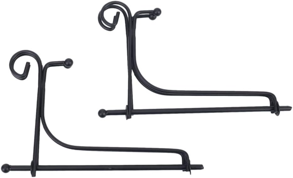 (2 Pack Iron Display Stand, Black Iron Easel Plate Display Photo Holder Stand, Displays Picture Frames, Cookbooks, Decorative Pl