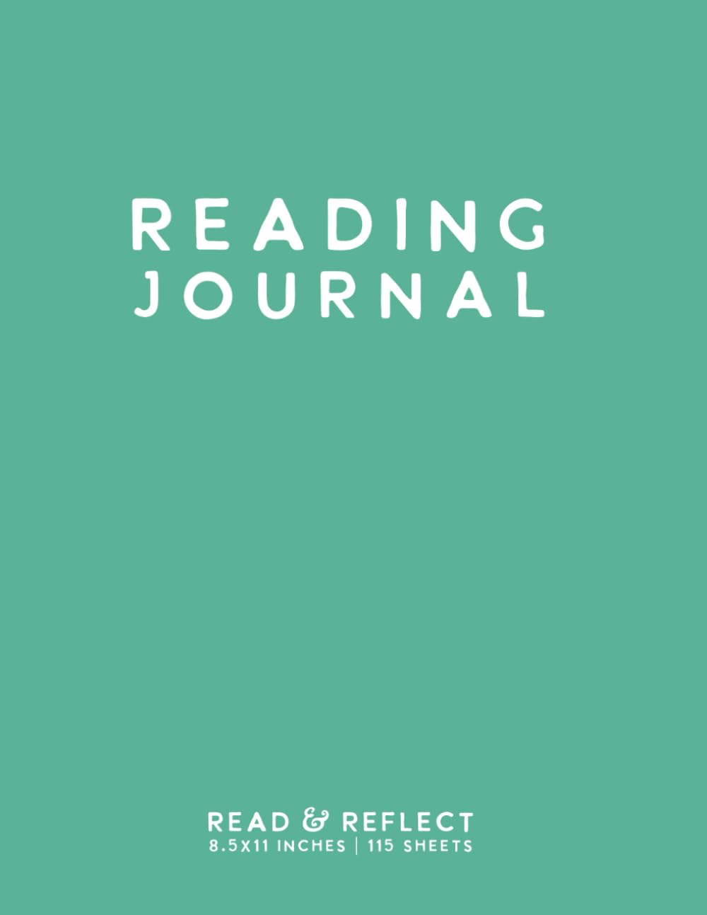 Reading Journal: Teal Softcover Book Tracker by schoolnest
