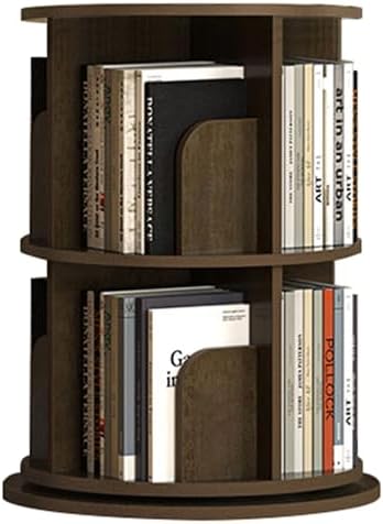 Mobile Storage Rack Freestanding Display Rack Tool Pegboard Garage,360 Rotating Corner Bookshelf Space Saving Floor Standing Bookcase with Storage Rack for Bedroom or Living Room Small and N