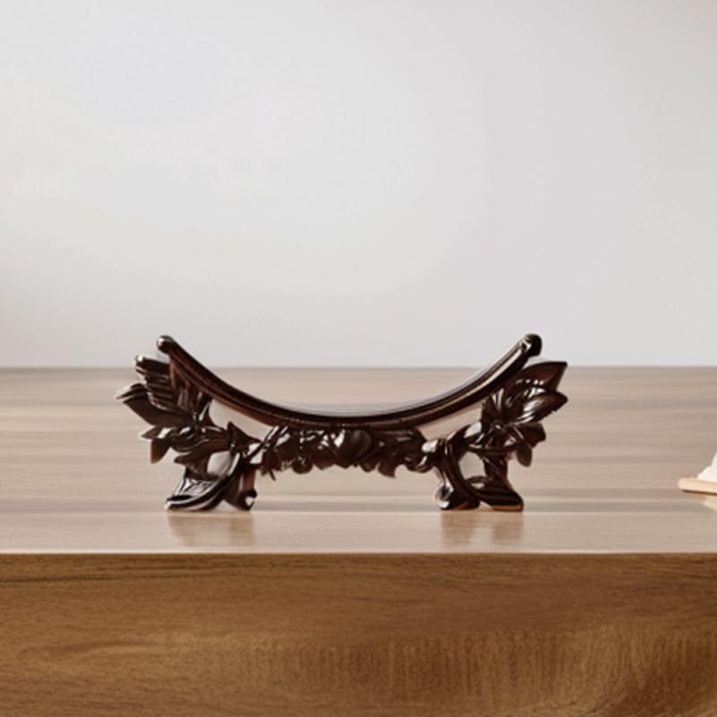 Healifty Wooden Plate Display Stand: Chinese Dragon Chinese Plate Holder for Decorative Display Multi-Functional Easel Stand Ornament for Wall and Home Tabletop Decor