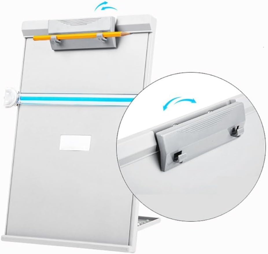 Plastic Clip Typing Paper Holder File Adjustable Computer Book Standing Reading Stand Office Supplies