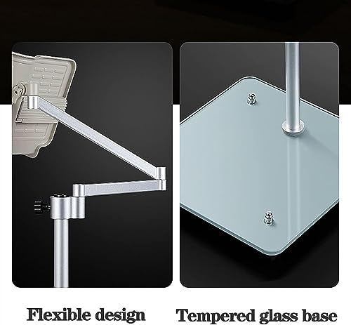 Floor Bookstand,Reading Stand Book Stand Document Holder,Reading Rest Cookbook Cook Book Holder Floor Stand Bookrest Foldable Book Stand Reading Stand Holder,360° Rotating Angle (Size : with lamp ( )