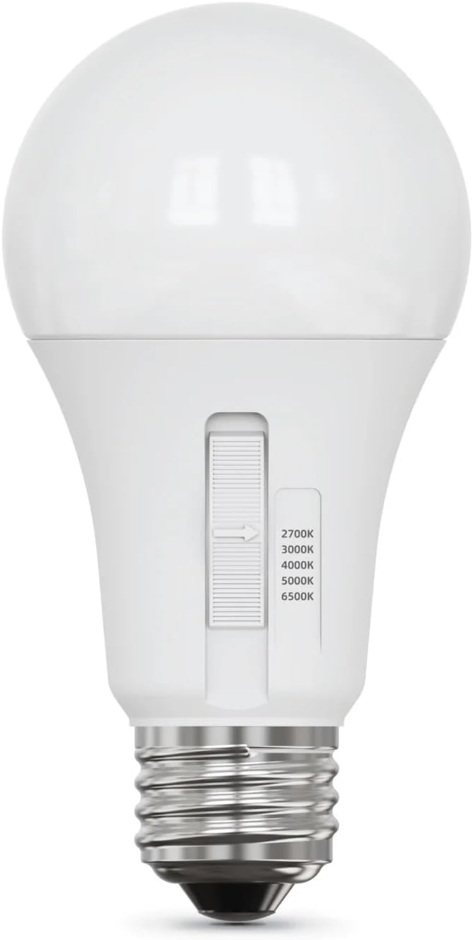 Feit Electric LED 5-Color Choice - 60W Equivalent - 800 Lumen, 2700K Soft Whit, 3000K Bright White, 4000K Cool White, 5000K Daylight and 6500K Cool Daylight, A19, ART 1715914