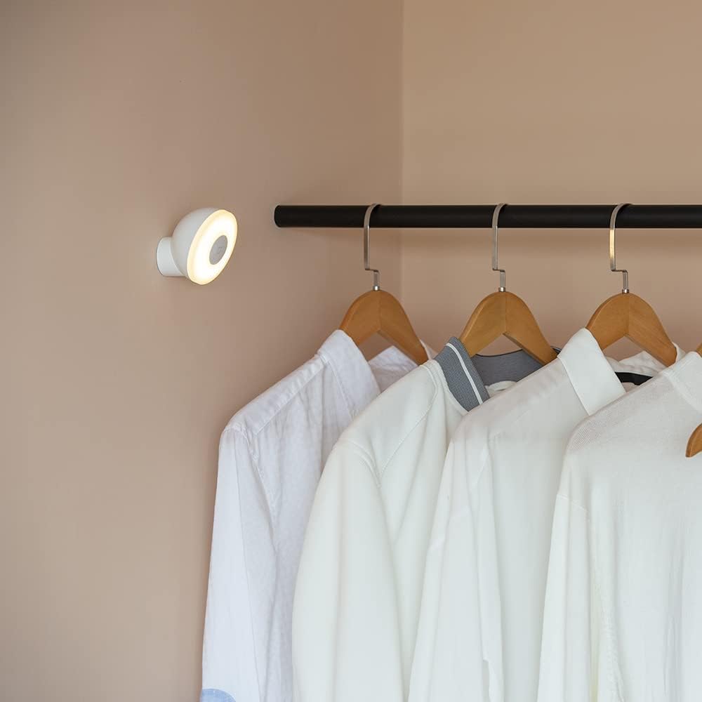 XIAOMI MI Motion Activated Night Light 2 - Bluetooth, 2800K Warm Yellow Light, No Visible Flicker, No Harmful Blue Light, 3× AA Batteries Last Over a Year (Not 2-Pack)