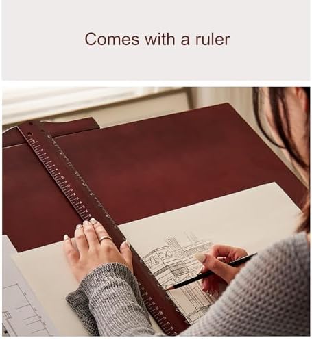 Drawing Tilting Tablet,Drafting Table,Large Wood Drafting Table, Artist Drawing Table with Height Adjustable, Tilting Enlarge Tabletop, Studio Craft Desk & Art Craft Desk for Writing