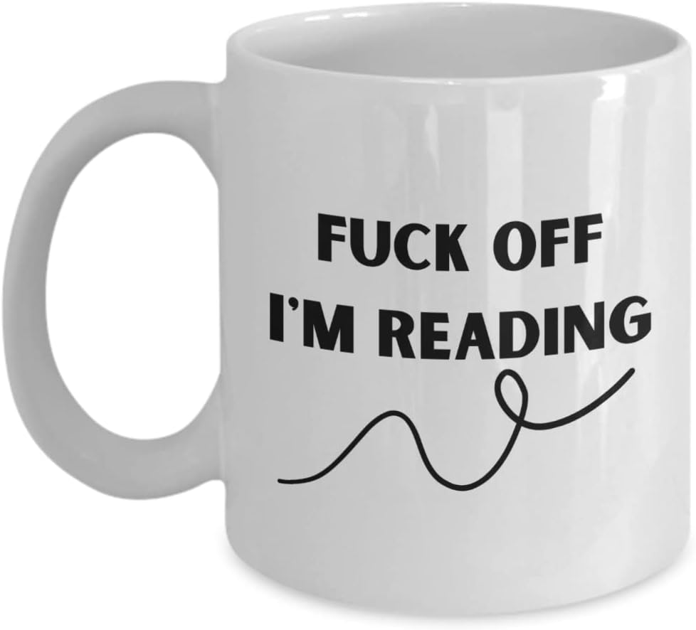 book lover coffee mug for him or her funny reading gift men women sarcastic swear mug for librarian novel reading birthday cup