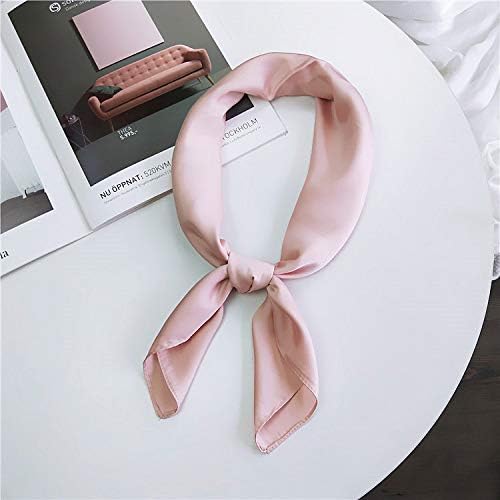 Glamorstar Satin Neck Scarf 6 Packs Square Handkerchief for Women