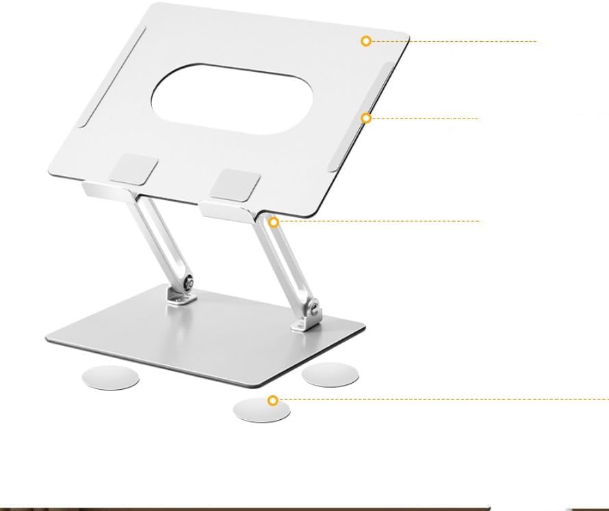 Laptop Stand Made of Aluminum Alloy, Suspended and Foldable Elevated Desktop