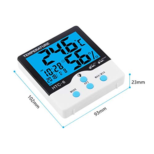 High Accuracy LCD Digital Thermometer Hygrometer Indoor Electronic Temperature Humidity Meter Clock Weather Station
