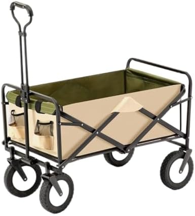 Portable Camping Cart,Outdoor Beach Trolley Cart Portable Hand Trolley for Moving Camping Tools Stackable and Easy to Transport