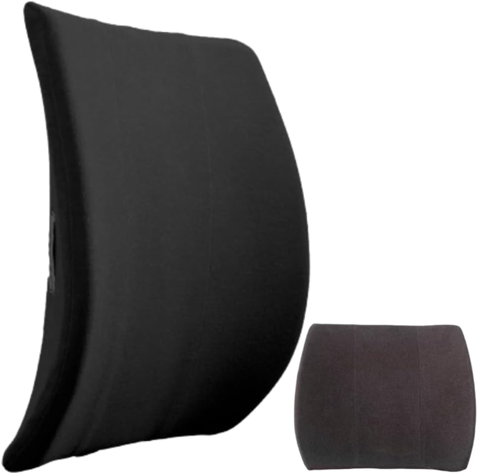 Back-Huggar - Thin - Bucket Seat Style - The Original Lumbar Cushion Black