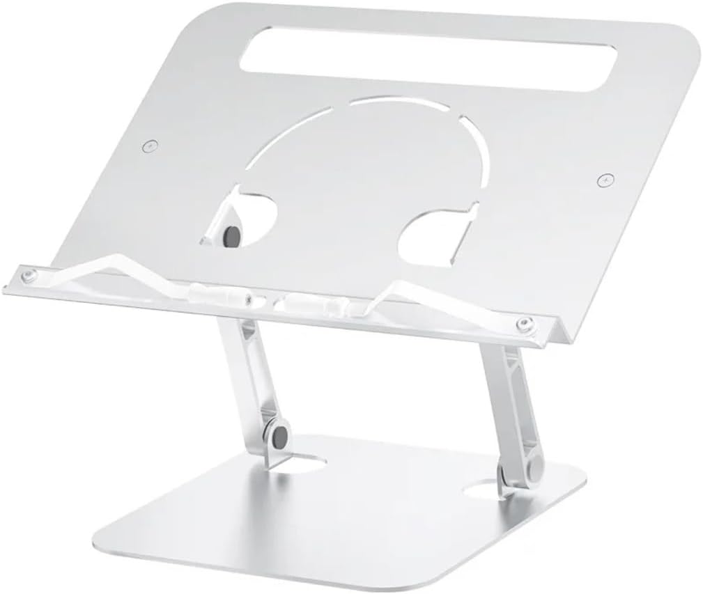 Adjustable Aluminum Bookshelf with Multiple Angles and Heights,Cooking Book Holder Desktop Reading Rack