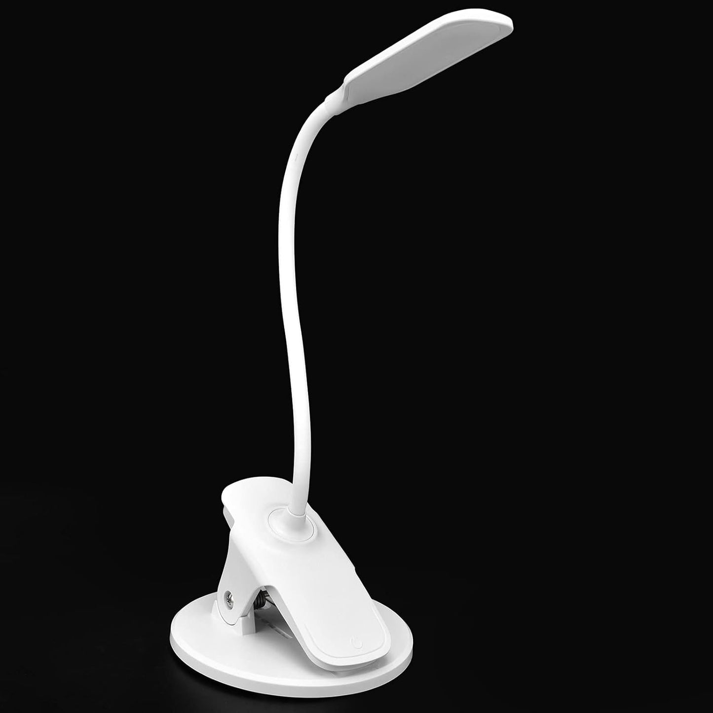 Topyond Desk Lamp with Clamp, 360° Adjustable USB Clip Light, Eye Caring Reading Lamp with Heat-Resistant Base for Home Office Dormitory Study