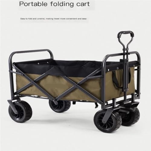 Portable Camping Cart,Outdoor Camping Beach Trolley Cart with Folding Design for Camping Picnics and Outdoor Activities