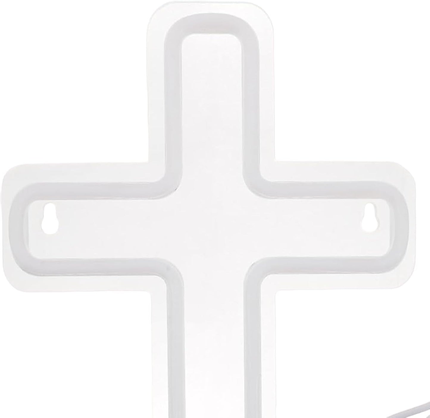 Cross Neon Sign | Religious Light Sign | Christian LED Atmosphere Light | for Homeowners Home Apartment Living Room Bedroom Office Entryway Bar Gatherings Meditation Wedding