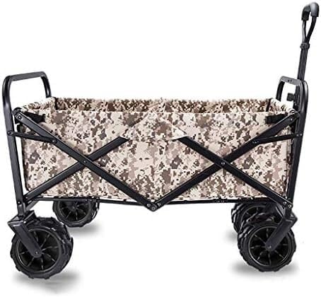 Lightweight Folding Garden Trolley Cart - Heavy Duty Multi-Function Shopping Cart for Outdoor Camping, Beach, Supermarket & Grocery - Durable Handcart for Easy Transport