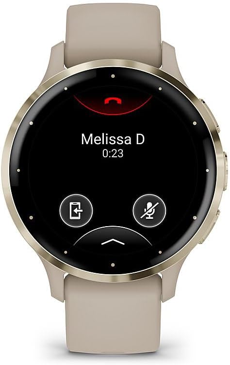 Garmin Venu 3S Health Fitness GPS Smartwatch Gold Steel Bezel w/French Gray Case 41mm | Official USA Partner Model | Bundle 010-02785-02 with 2 YR CPS Enhanced Protection Pack
