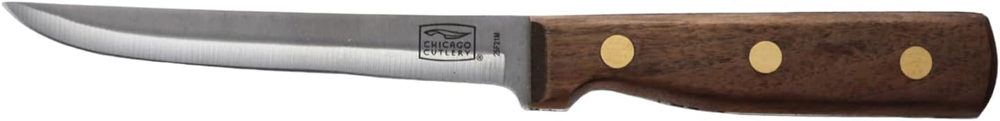 Chicago Cutlery B42 Walnut Tradition 3pc Parer, Utility and Chef Knife Set