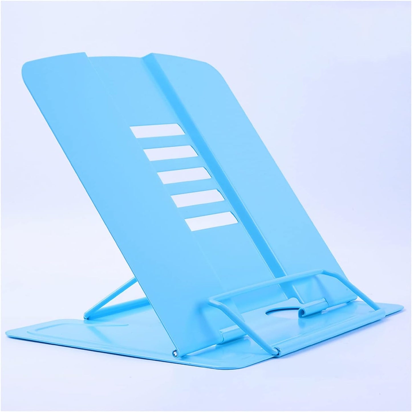 Book Stand Desk Book Stand Foldable Metal Desktop Cookbook Holder Adjustable Reading Recipe Textbook Smartphone Bookstand Holders 8 x 7.3 inch (Color : Mug) (Mug)